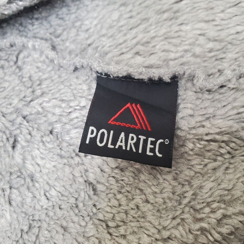 Cabela's Soft Fuzzy Fleece Polartec Jacket Light Gray Womens M Full Zip - Picture 12 of 15